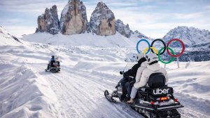Uber запускает снегоходы к Трем вершинам Лаваредо во время Олимпиады-2026