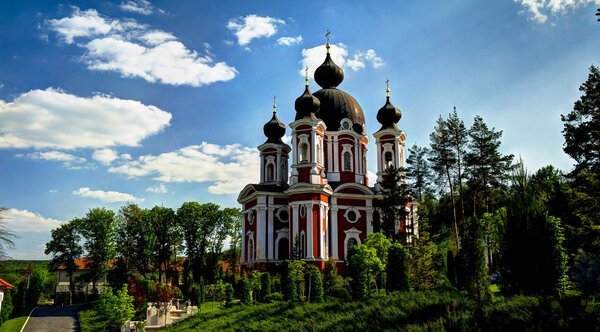 The Orhei Vechi Monastery, perched on the cliffs above the Dniester River
