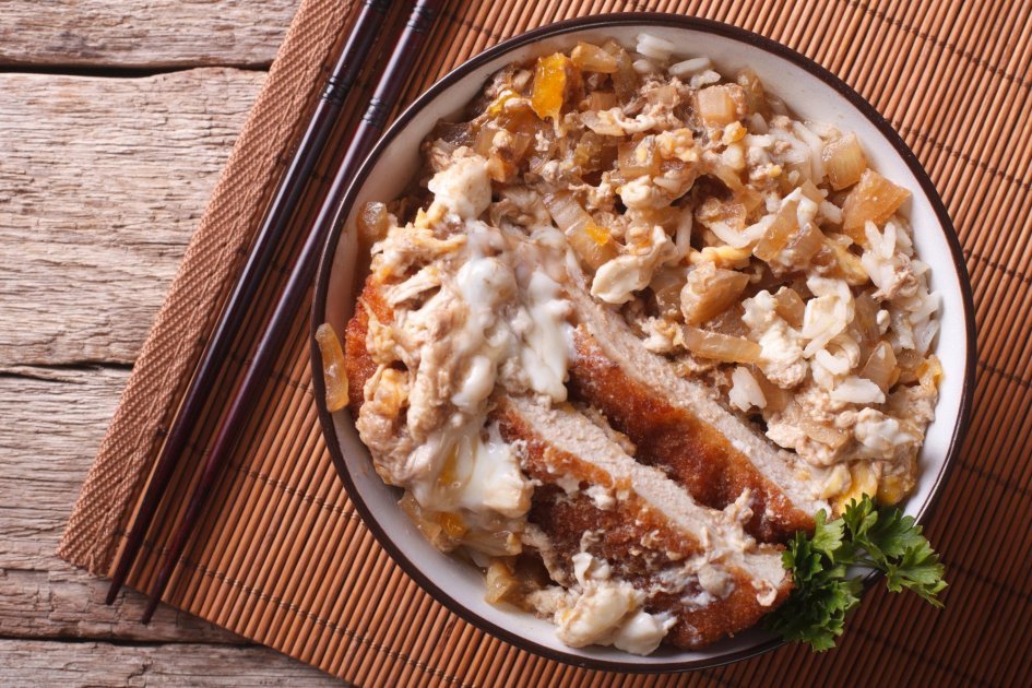 Egg and Pork Chop Bowl