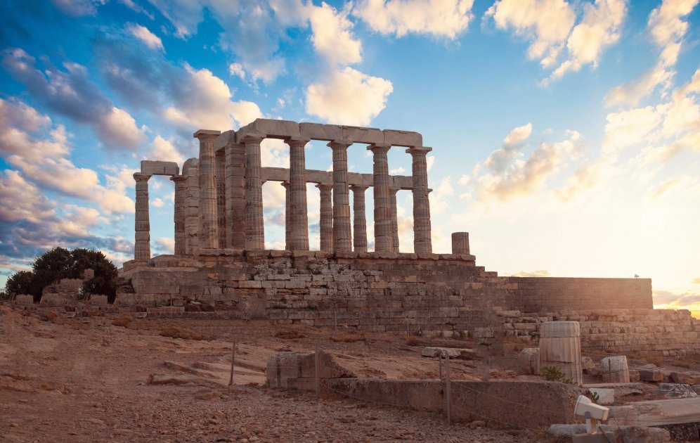 Olympos and the ruins by the sea