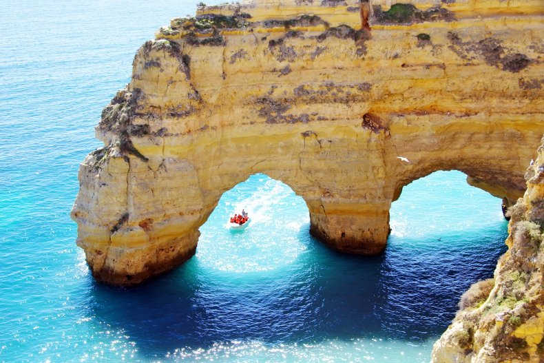 Rock Formation in Marinha Beach, Algarve