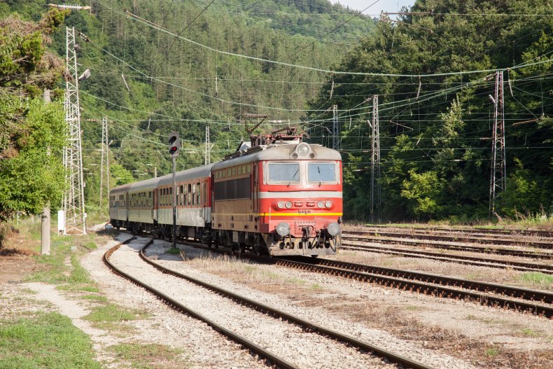 Train in Bulgaria 