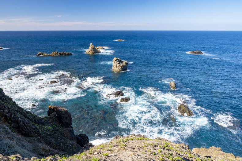 Panoramic view Playa del Roque de las Bodegas 