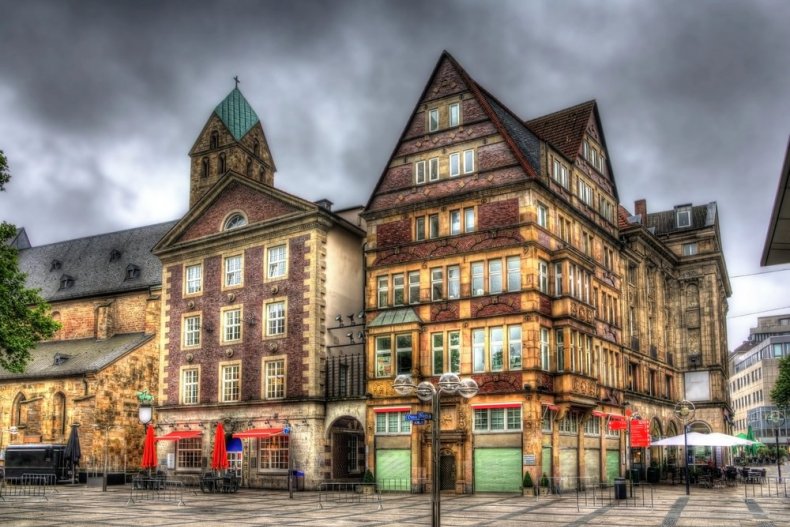 Buildings on Alter Markt square in Dortmund