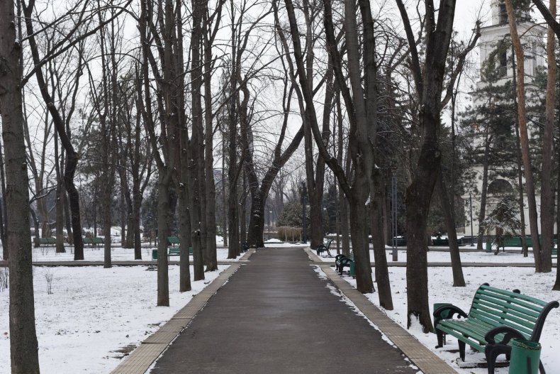 A Winter Walk in Chisinau's Cathedral Park