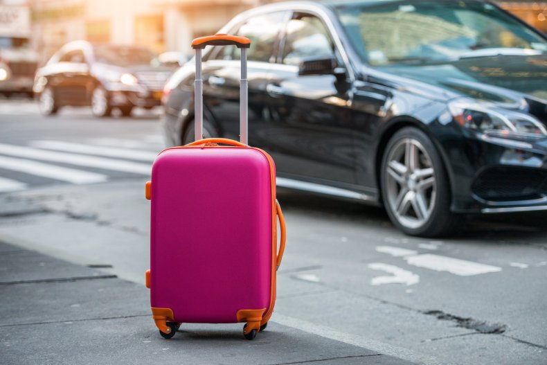 Suitcase by the Taxi — Transfer from Chisinau Airport