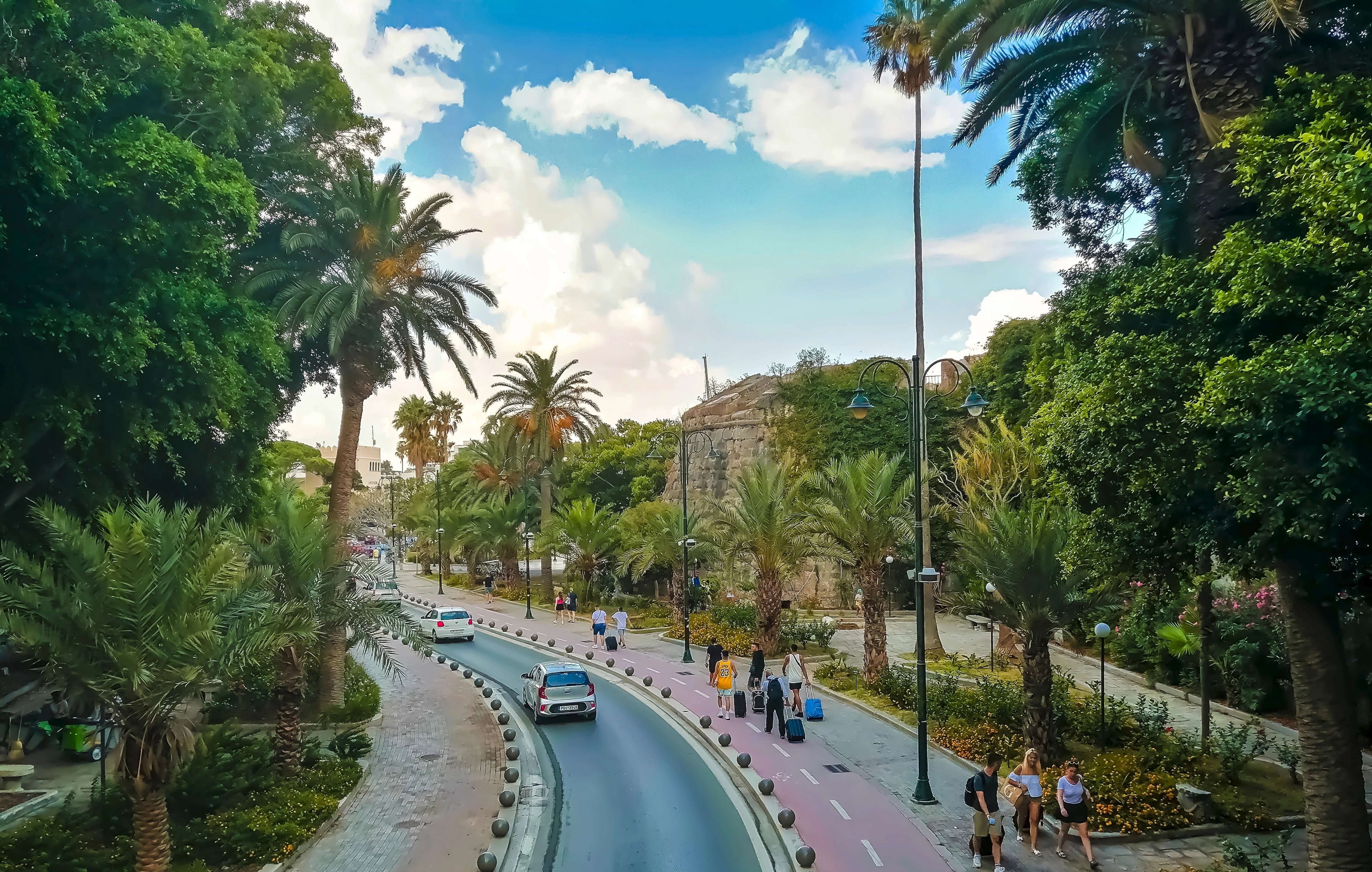 Map of Kos by area. Tourist map of Kos in English - tripmydream